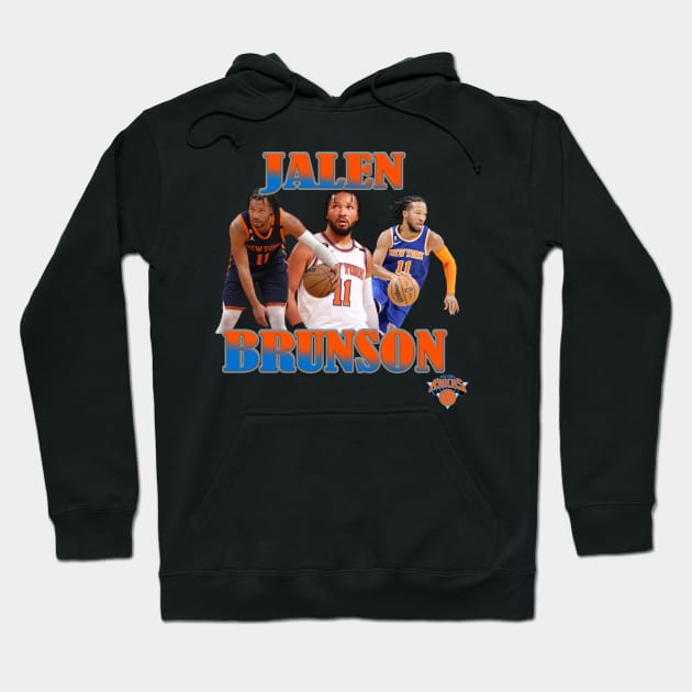 Jalen Brunson Vintage Hoodie by IronLung Designs